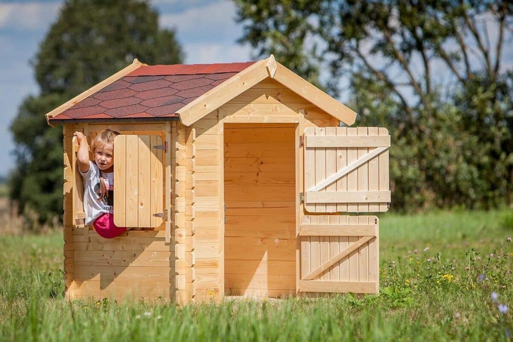 Test cabane en bois pour enfant Timbela M516-1
