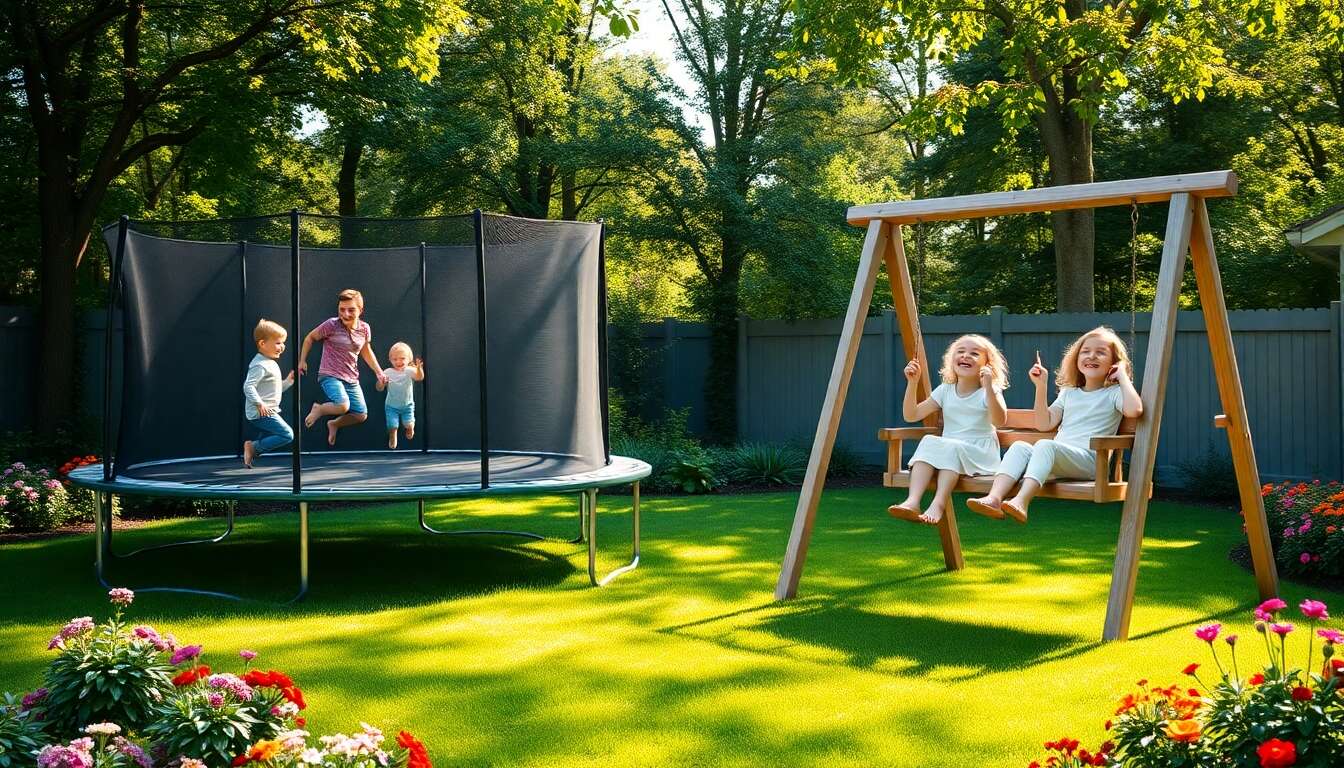 Trampoline ou balançoire : quel choix pour votre jardin ?