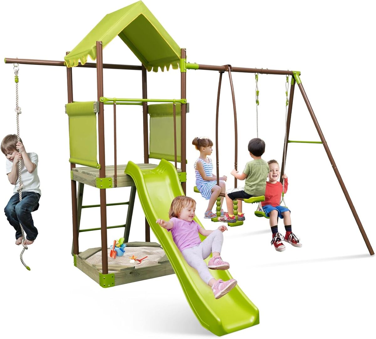 Test : aire de jeux en bois Costway 7 en 1 pour enfants