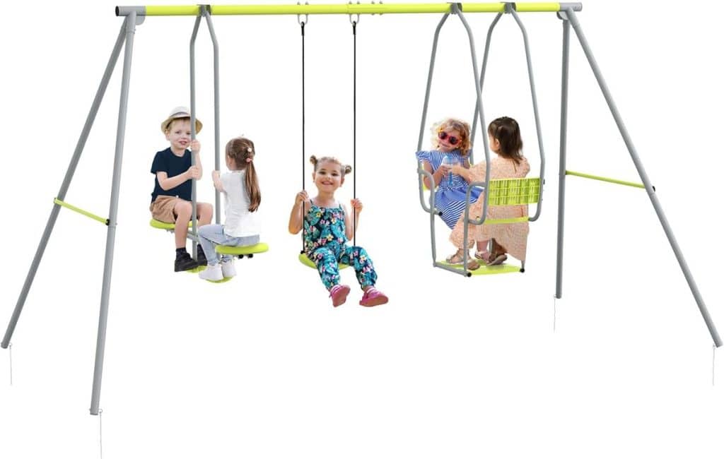 Test de la balançoire portique Outsunny 3 en 1 : aire de jeux extérieure idéale