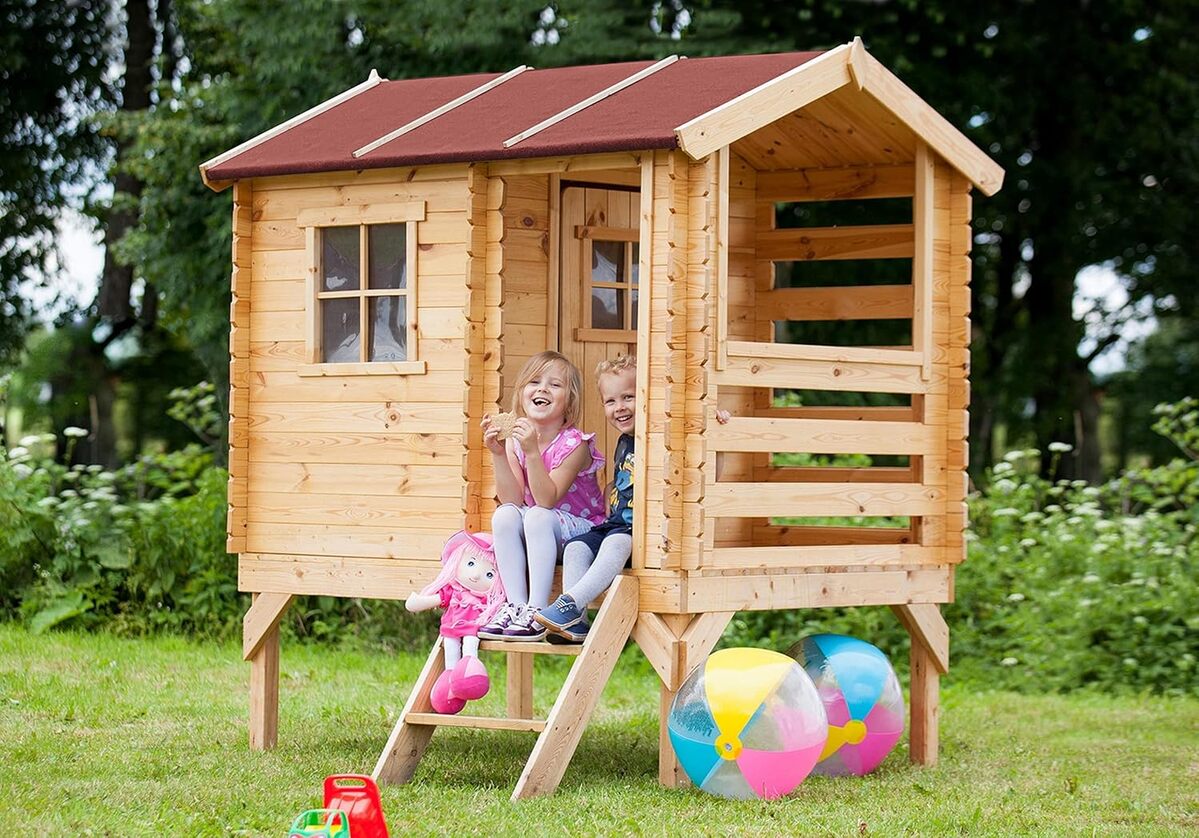 Test de la cabane bois Timbela M501B pour enfants
