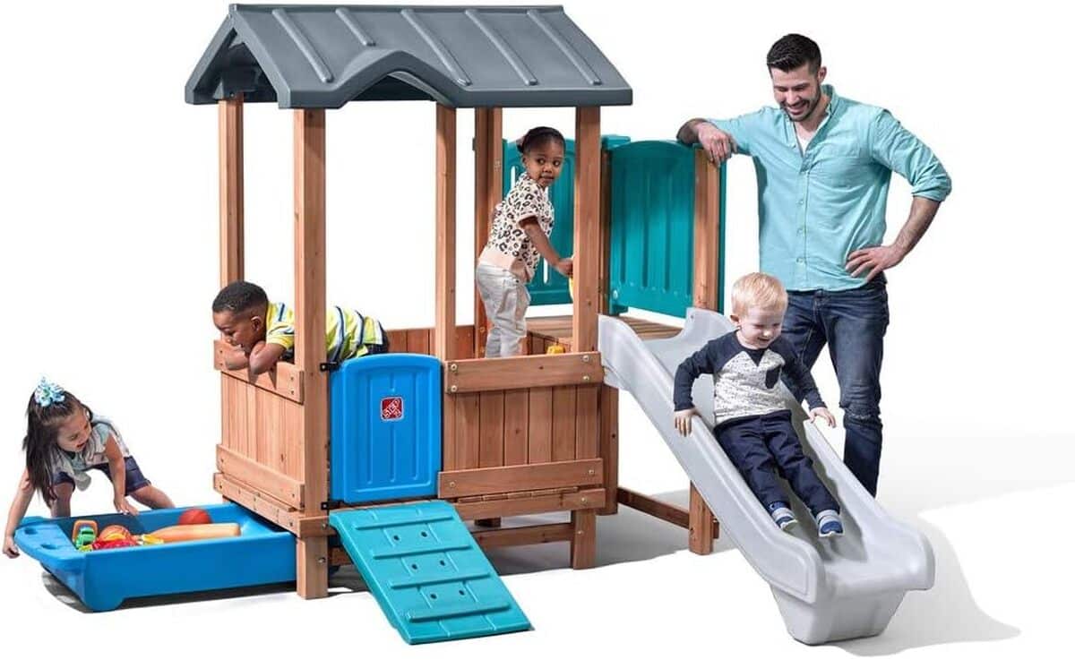 Test de la maison enfant Step2 Woodland Adventure avec toboggan