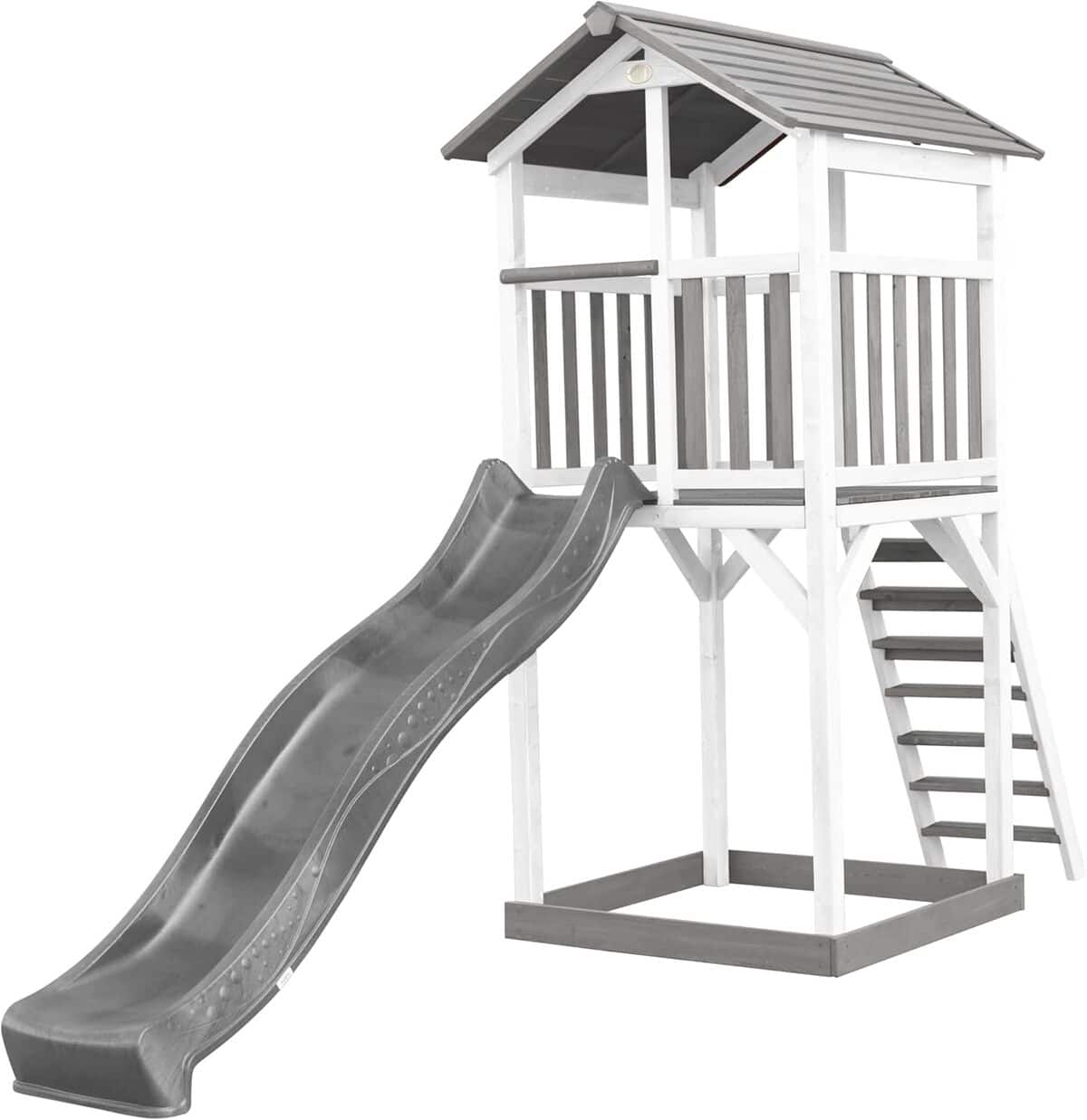Test de l'aire de jeux AXI Beach Tower : cabane, toboggan et bac à sable pour enfants