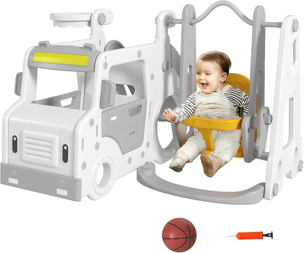 Test du portique AIYAPLAY : toboggan, balançoire et plus pour les tout-petits
