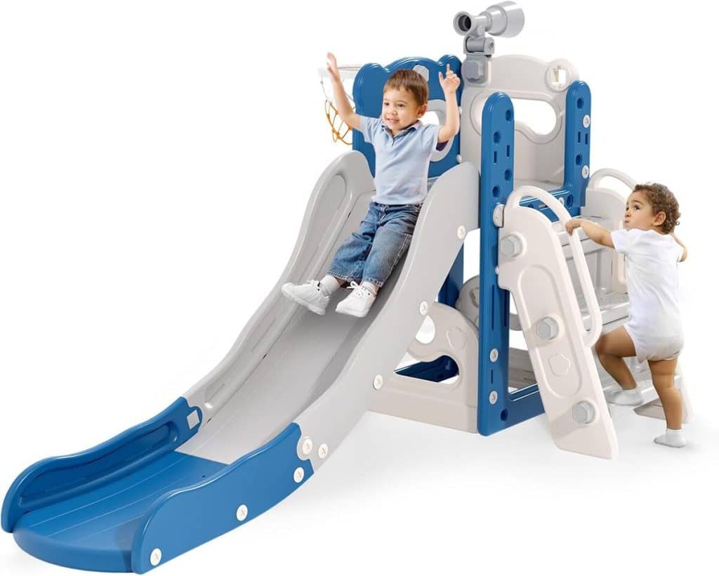 Test du toboggan 5-en-1 Lischwert : aventure et jeu pour enfants
