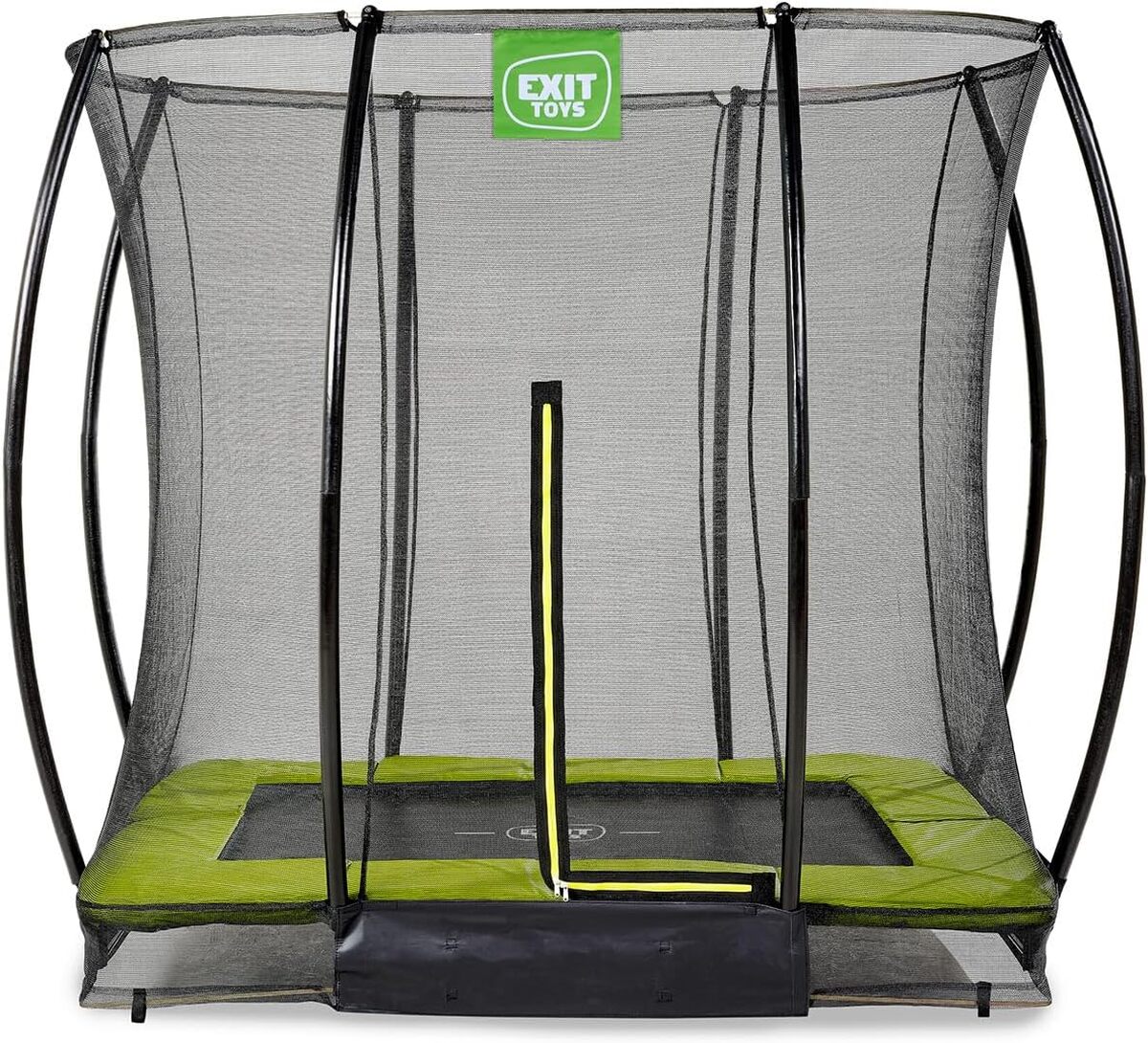 Test du trampoline enterré EXIT Toys Silhouette : sécurité et fun garantis