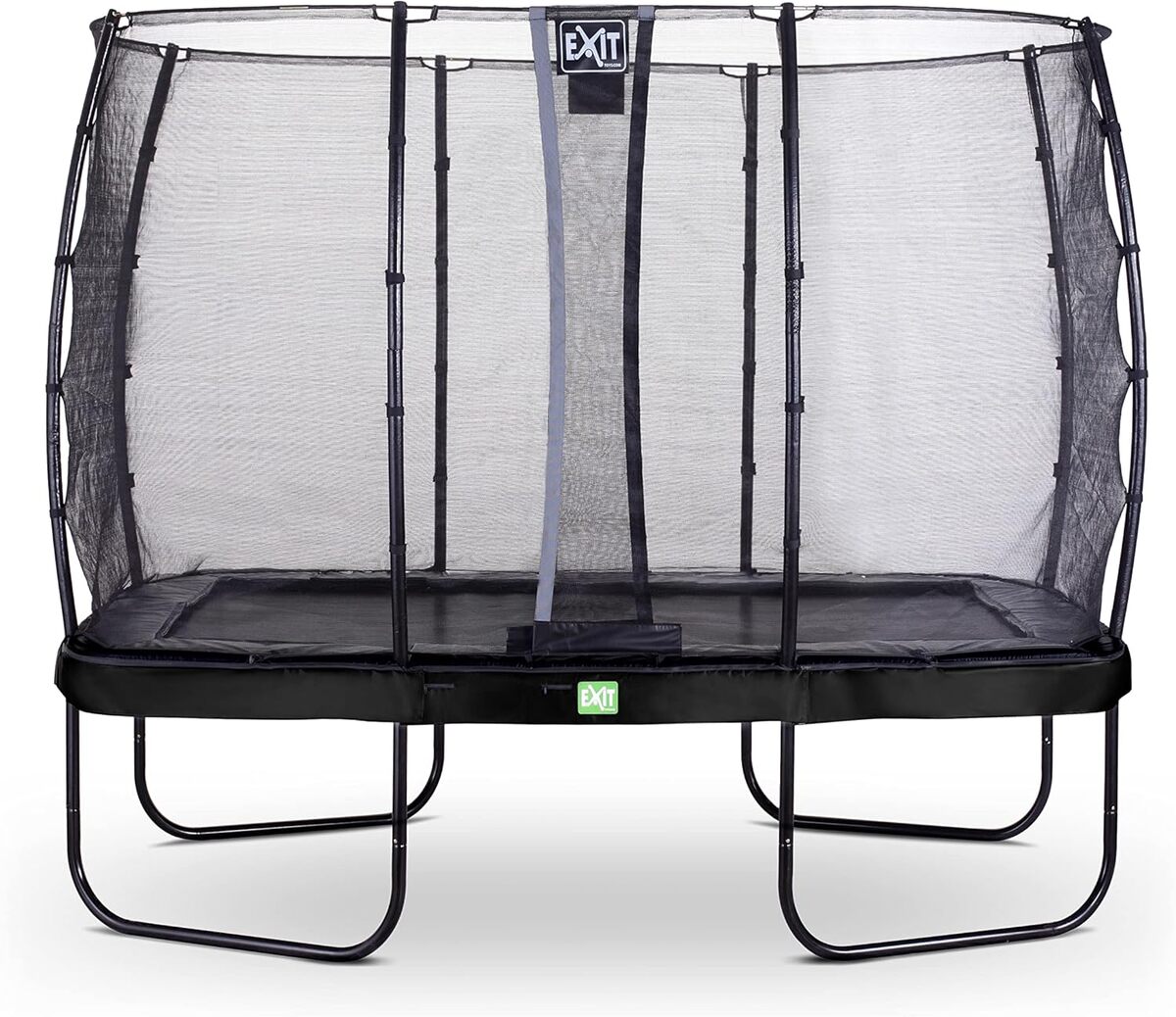 Test : trampoline rectangulaire Exit Toys Elegant 244x427 cm noir