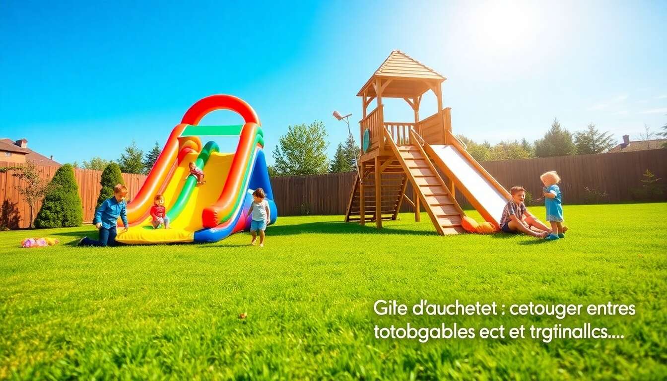 Toboggans gonflables ou traditionnels : lequel choisir ?