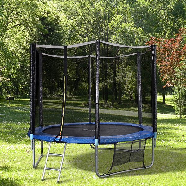 Alice's Garden - Pack Trampoline Ø305cm Mars XXL avec Filet, échelle, bâche, Filet Chaussures, kit d'ancrage