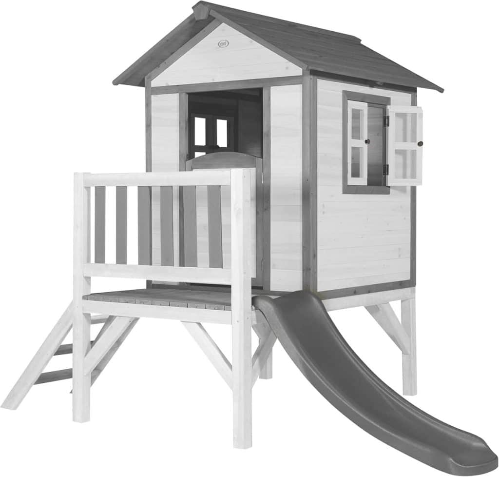 Test de la maisonnette AXI Beach Lodge XL avec toboggan pour enfants