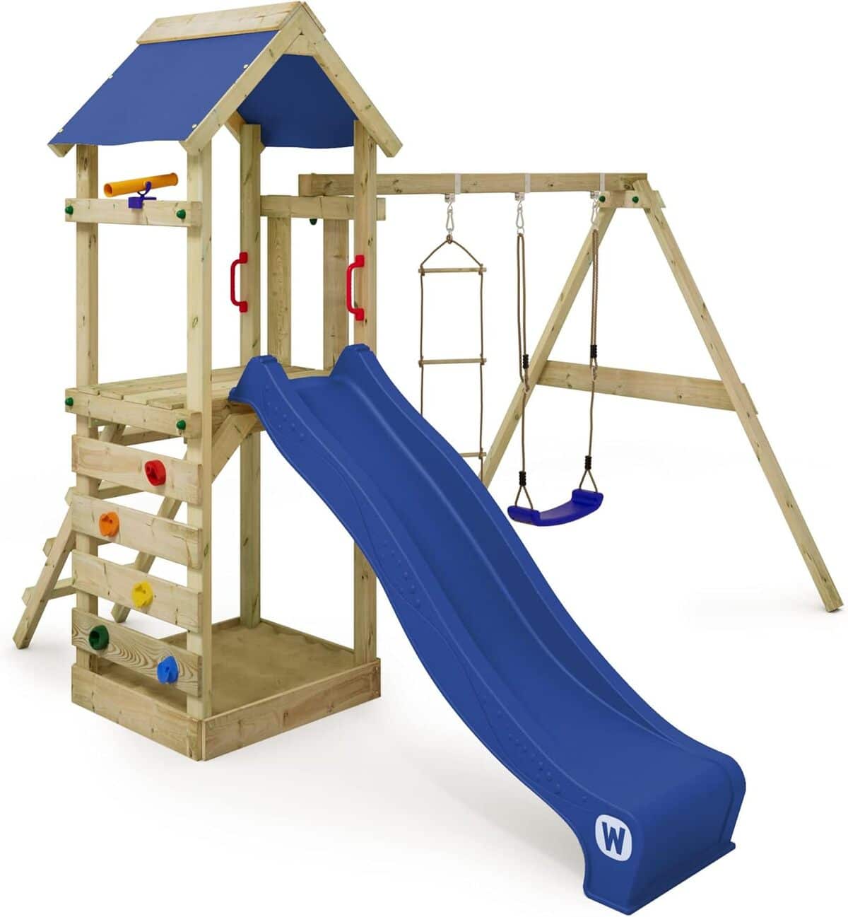 Test de l'aire de jeux Wickey FreeFlyer : portique en bois idéal pour vos enfants