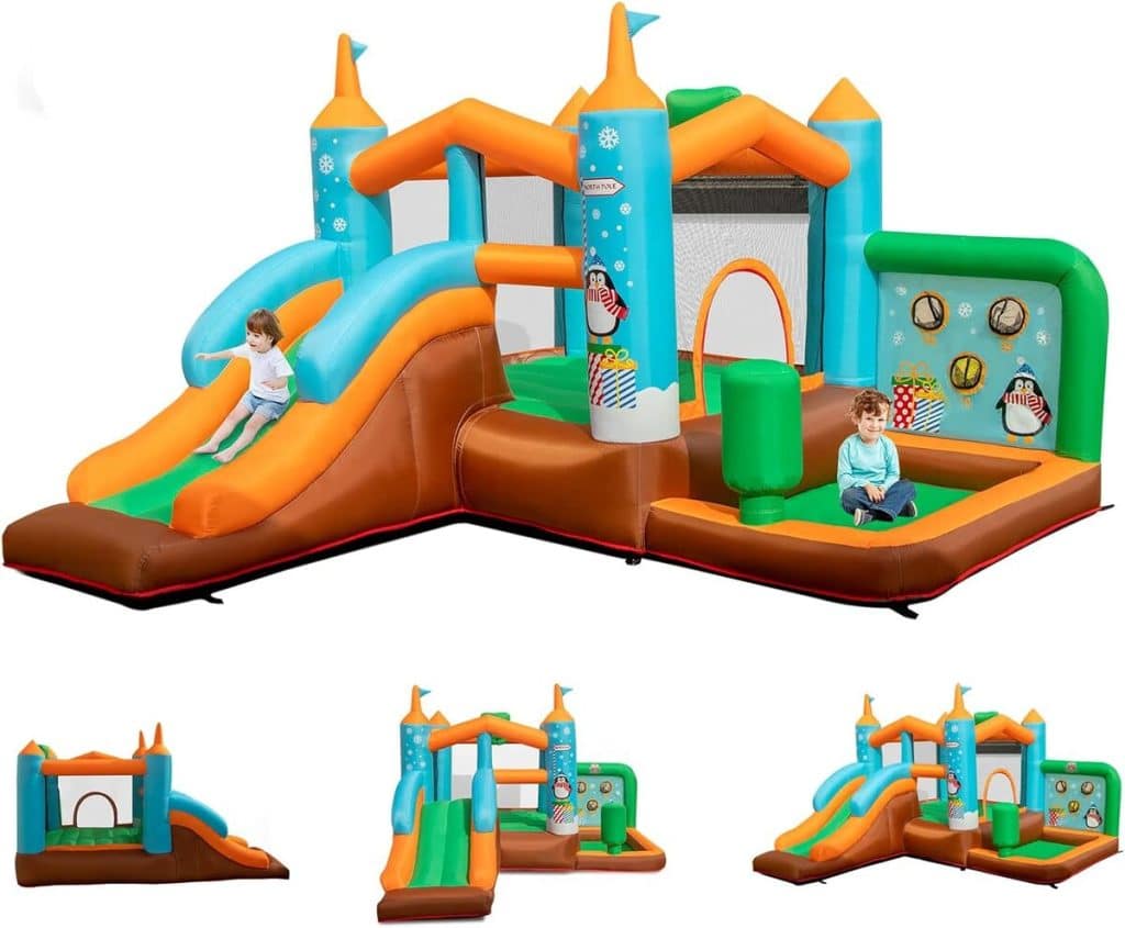 Test du château gonflable 6 en 1 GOPLUS : l'aire de jeux idéale pour enfants