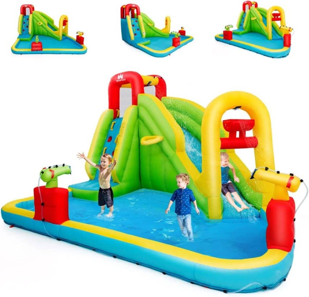 Test du château gonflable aquatique Costway : amusement garanti pour les enfants