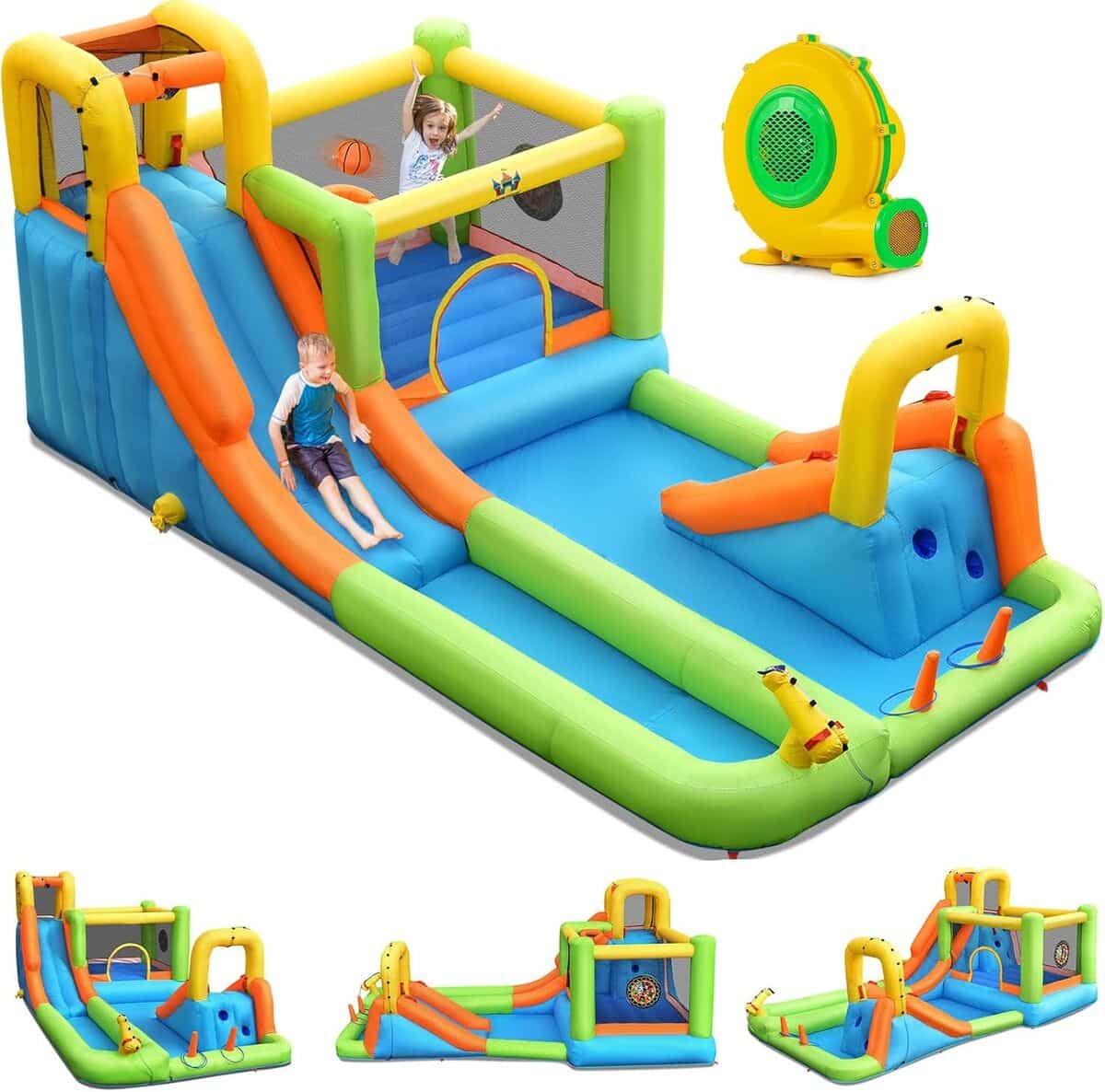 Test du château gonflable aquatique Goplus