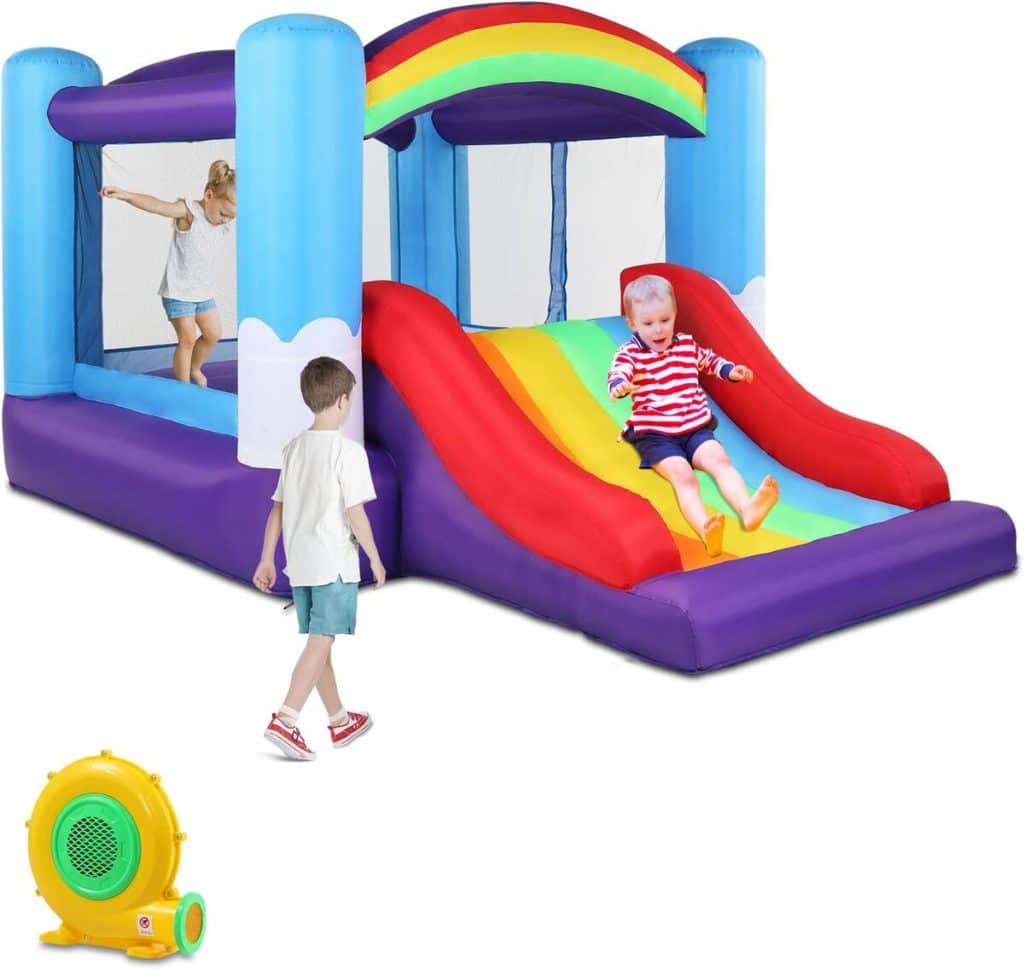 Test du château gonflable avec toboggan Leadzm : l'aire de jeux idéale pour enfants