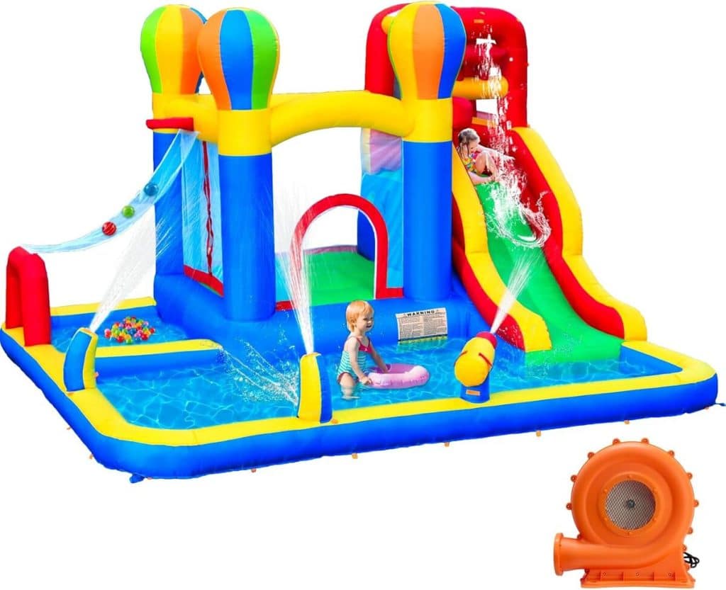 Test du château gonflable Baralir : aventures aquatiques et glissades fun