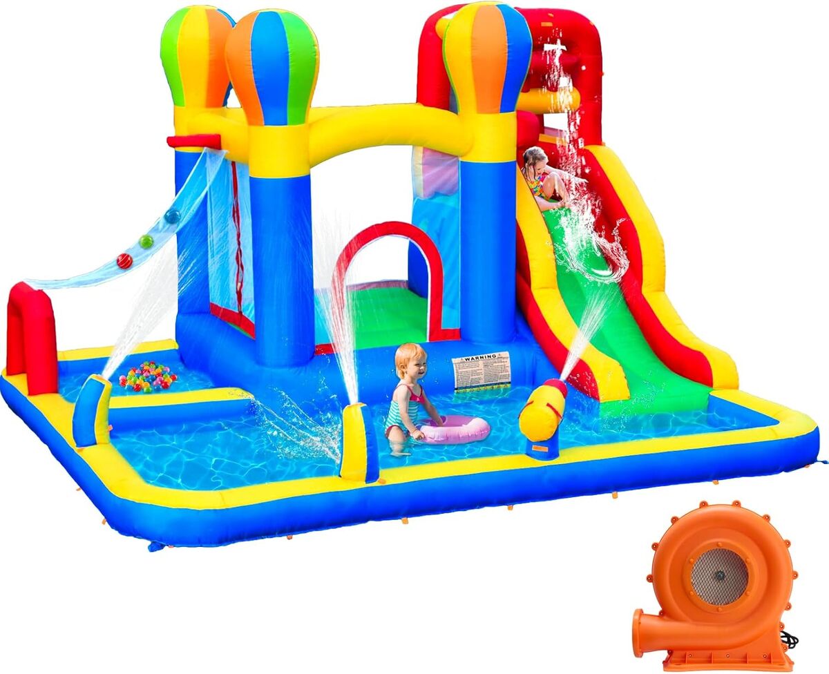 Test du château gonflable Baralir : aventures aquatiques et glissades fun
