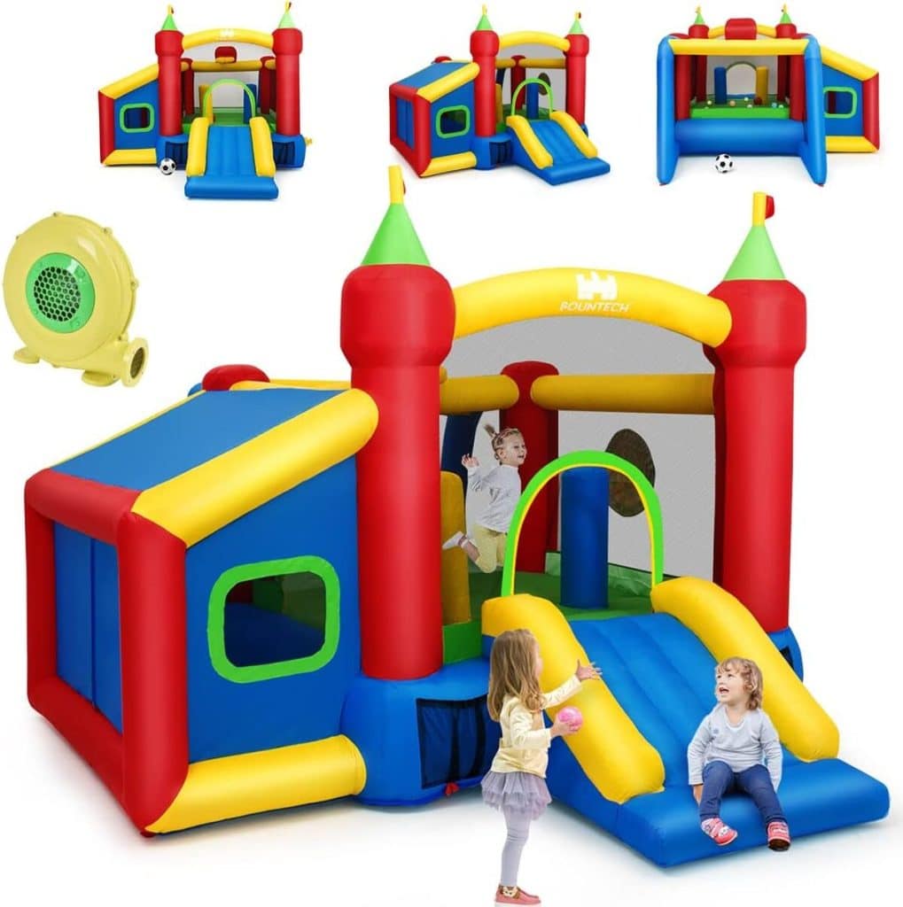 Test du château gonflable COSTWAY : aire de jeux complète pour enfants