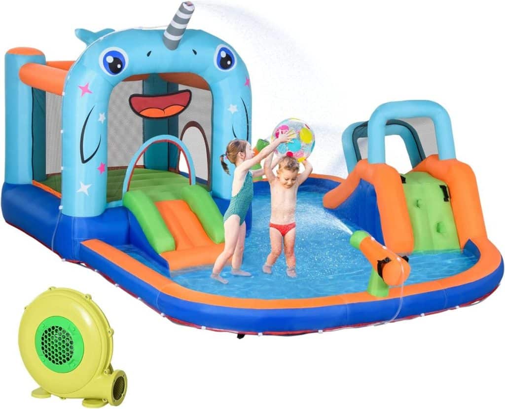 Test du château gonflable Outsunny : fun aquatique garanti