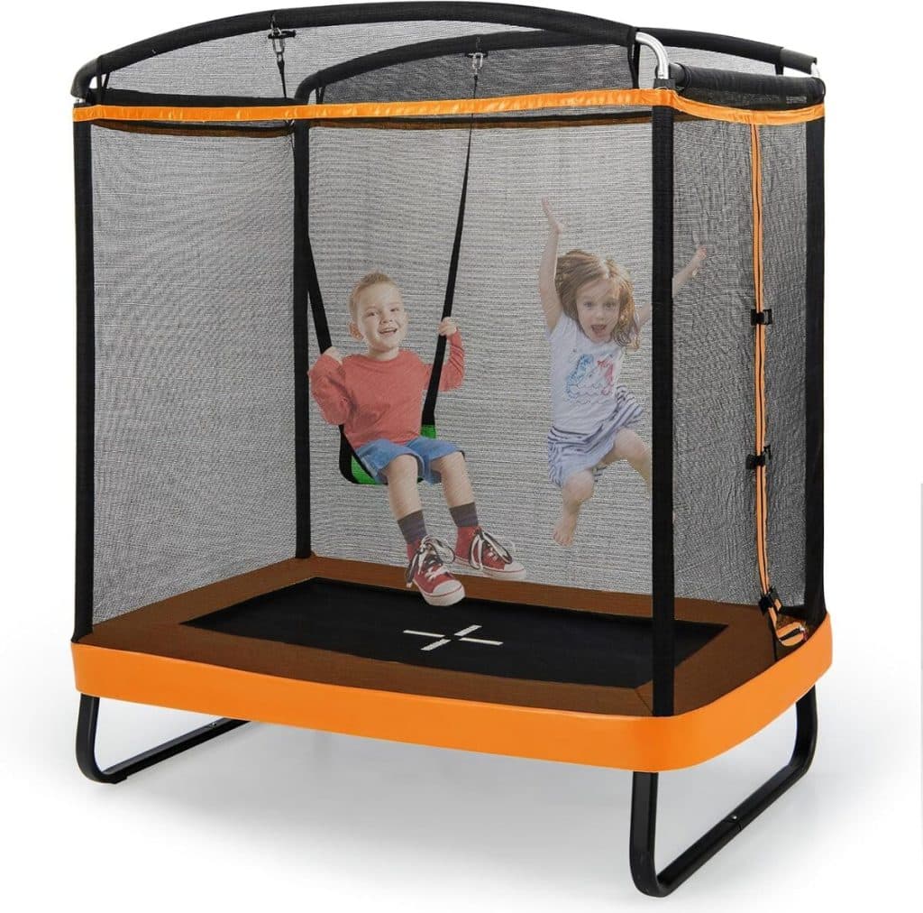 Test du trampoline extérieur Goplus 2 en 1 pour enfants