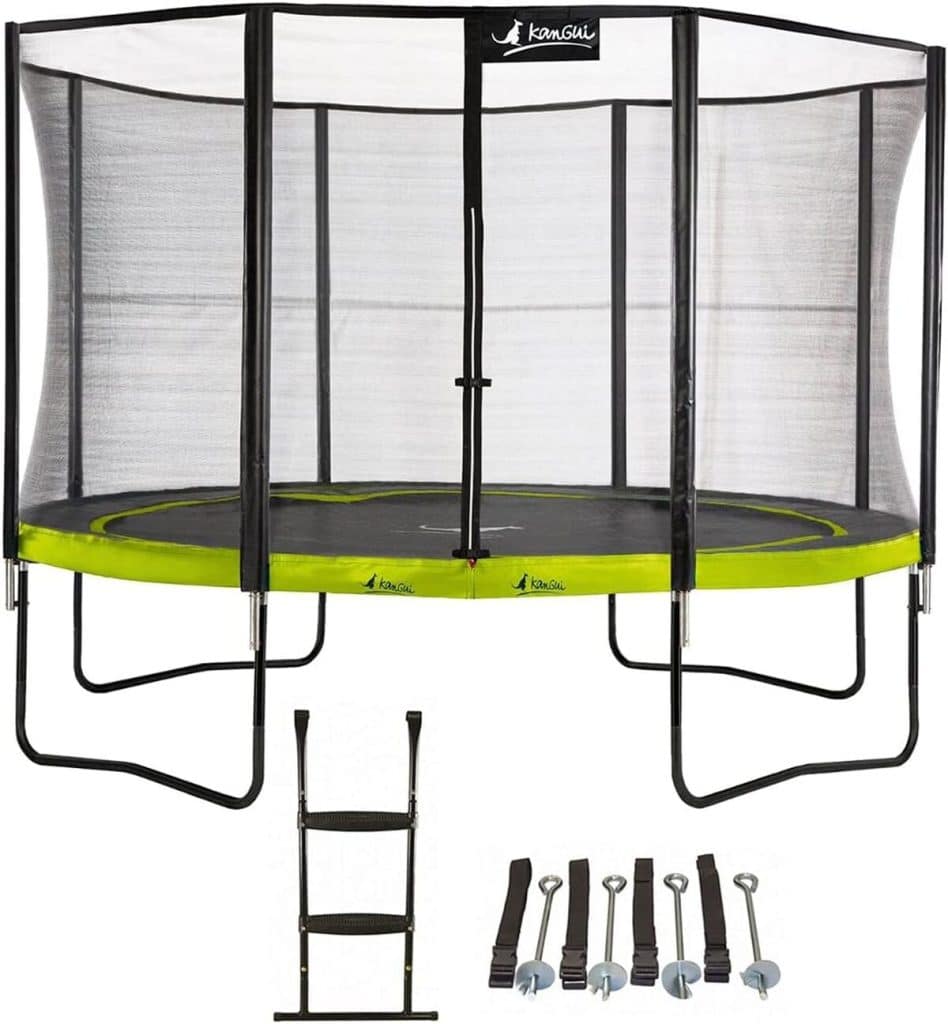 Test du trampoline Kangui Punchi vert 430 cm pour le jardin