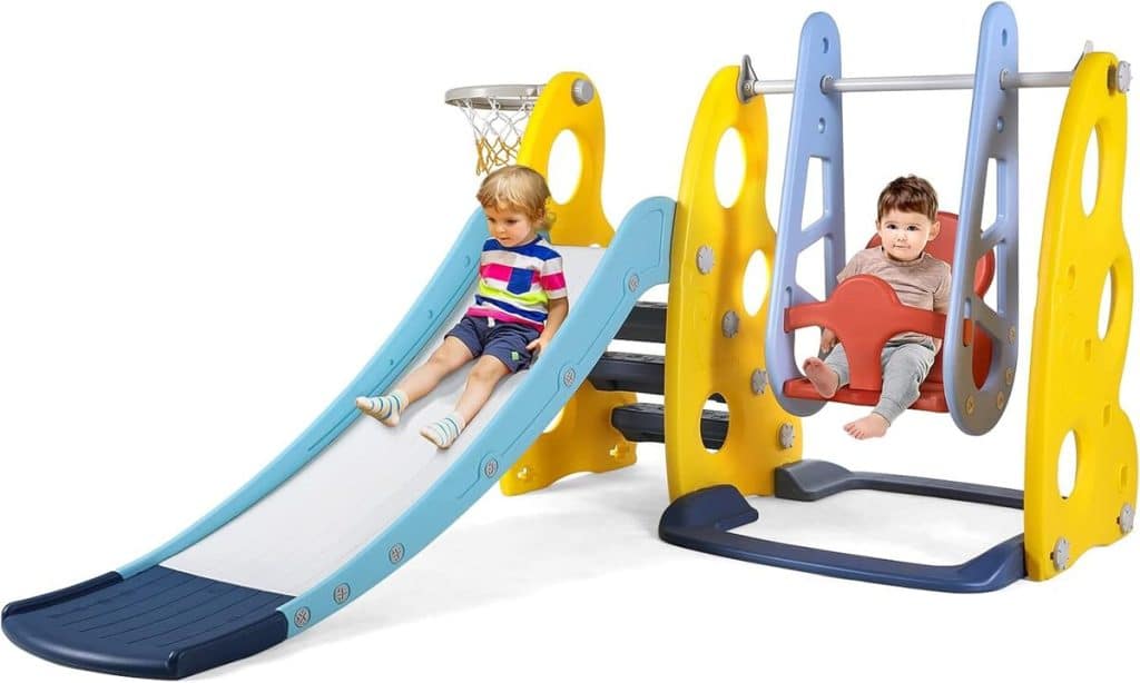 Test : toboggan et balançoire 4 en 1 pour enfants