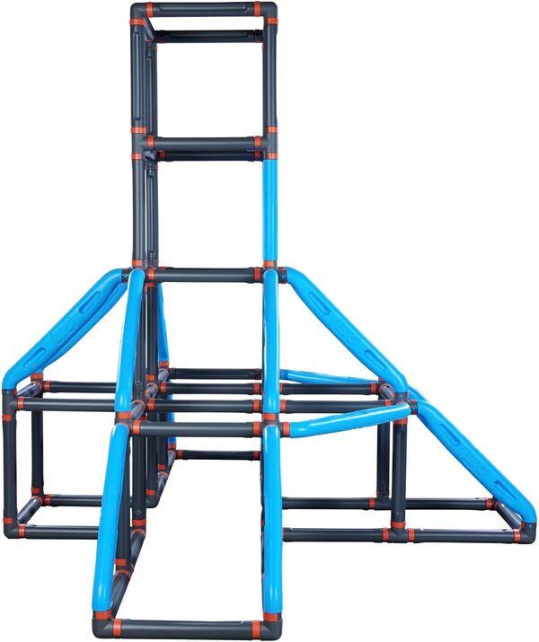 Big - Kraxxl Le Géant - Structure d'Escalade pour Enfants en Plastique Soufflé - Aire de Jeu - Multiples Combinaisons - Dès 3 Ans - 800055701, Gris