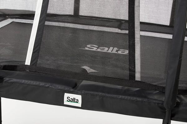 Trampoline Salta Premium Black Edition Combo avec Filet de sécurité de qualité supérieure, Noir, 153 x 214 cm