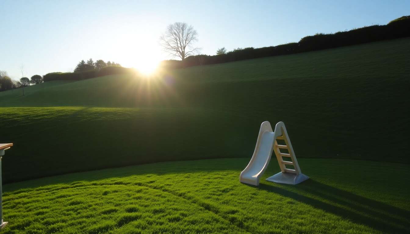 Cr&eacute;er un toboggan sur un terrain inclin&eacute;