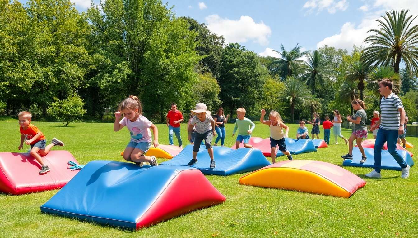 Profiter des parcours en mousse pour la socialisation