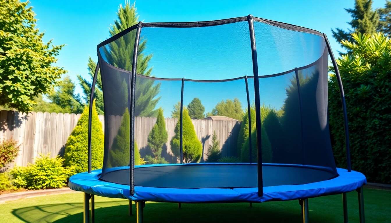 Protection du trampoline face aux éléments naturels Protection du trampoline face aux éléments naturels