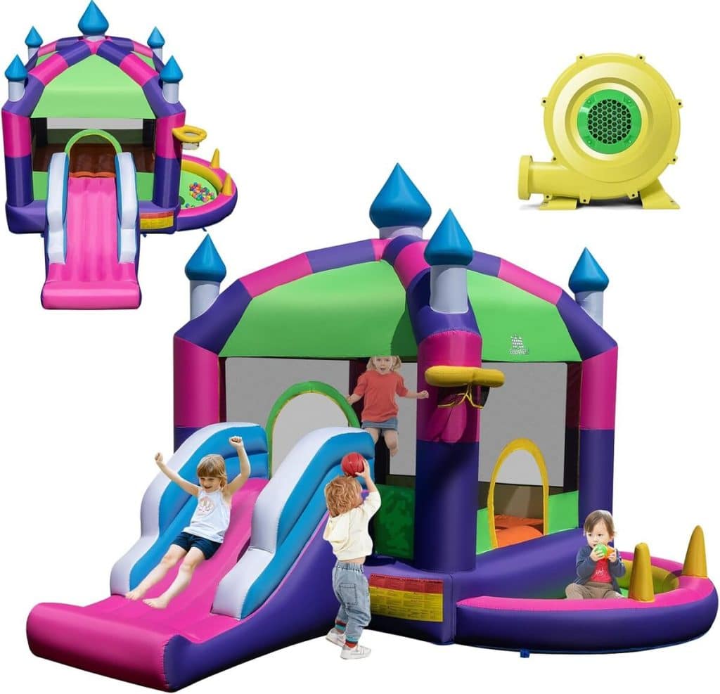 Test : château gonflable Costway 5 en 1, divertissement garanti pour les enfants
