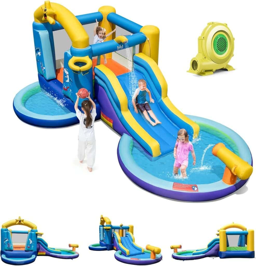 Test : château gonflable Goplus, parc aquatique tout-en-un pour enfants