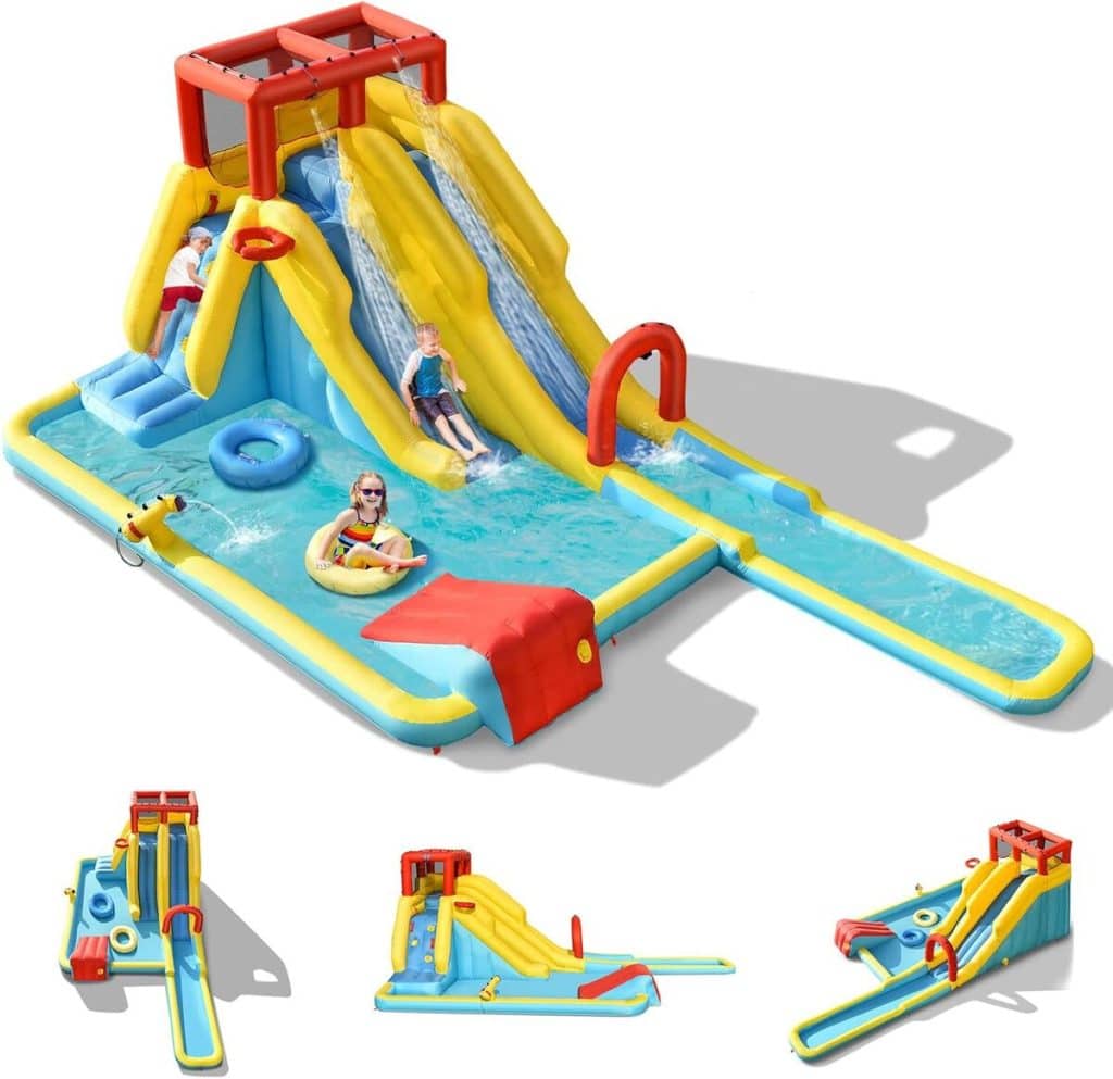 Test du château gonflable aquatique Goplus : amusement garanti !