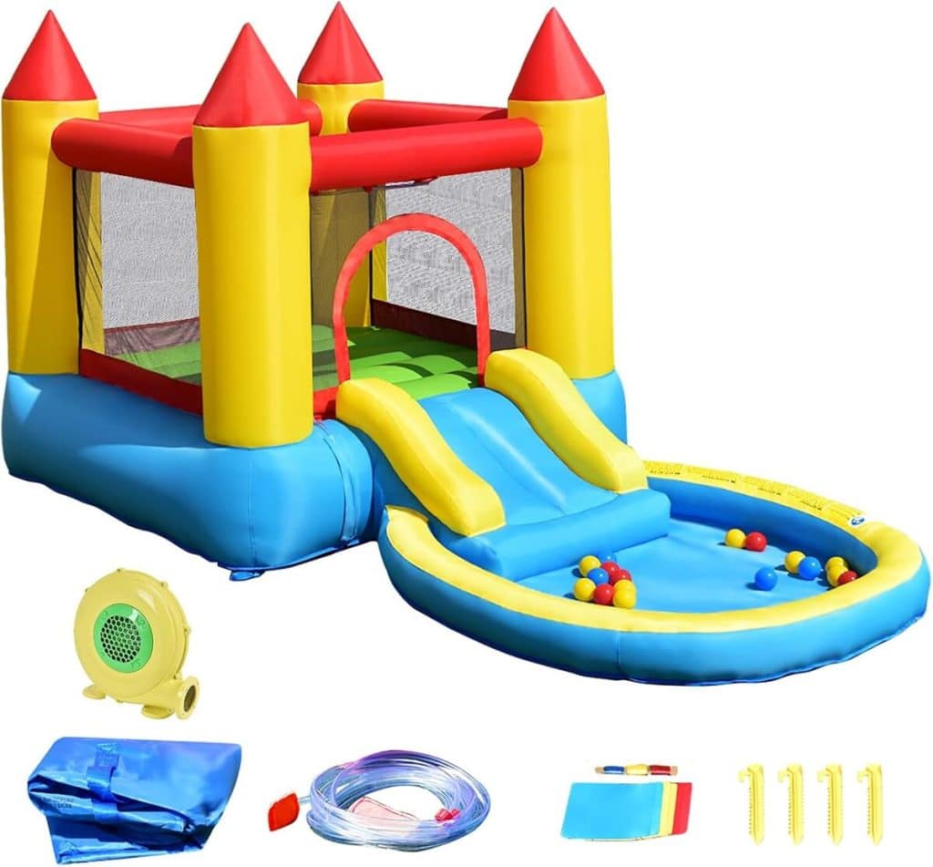 Test du château gonflable Lifezeal avec toboggan et piscine : l'aire de jeux ultime pour enfants