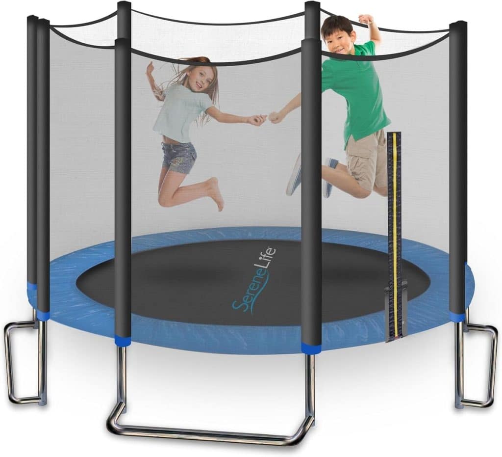 Test du trampoline robuste SereneLife : sécurité et fun garantis