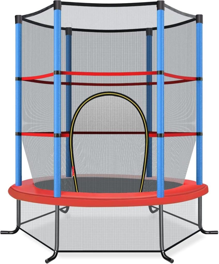 Test : trampoline extérieur Costway Ø165 cm pour enfants