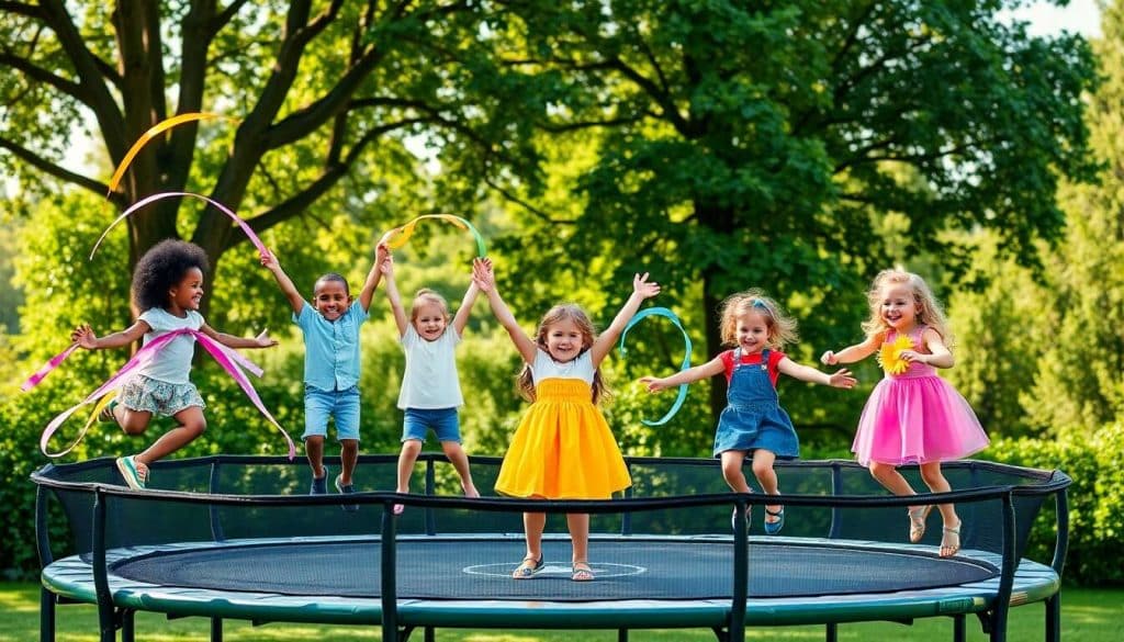 Activités ludiques sur trampoline pour stimuler la créativité