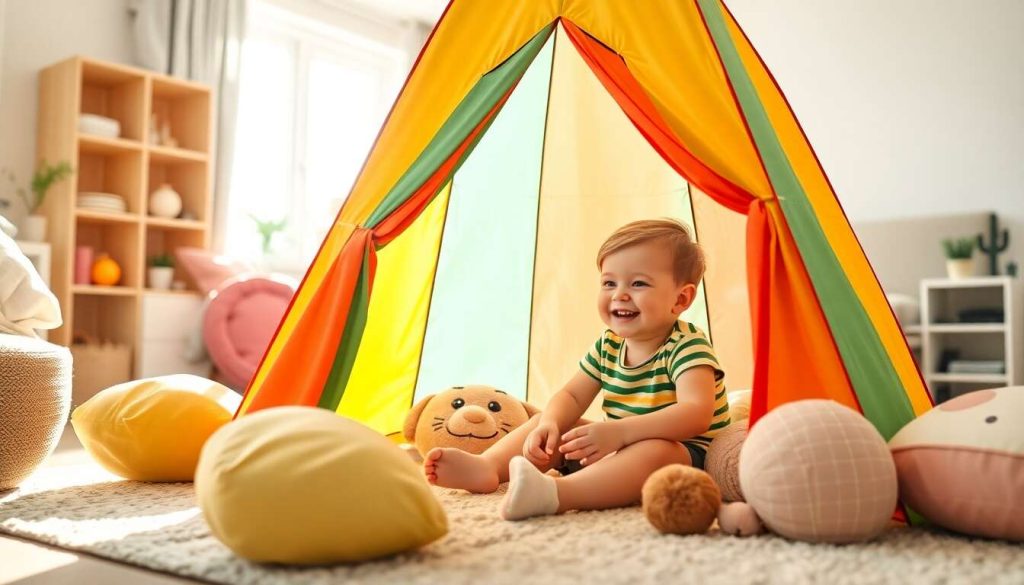 À quel âge une tente de jeux est-elle adaptée pour un enfant ?