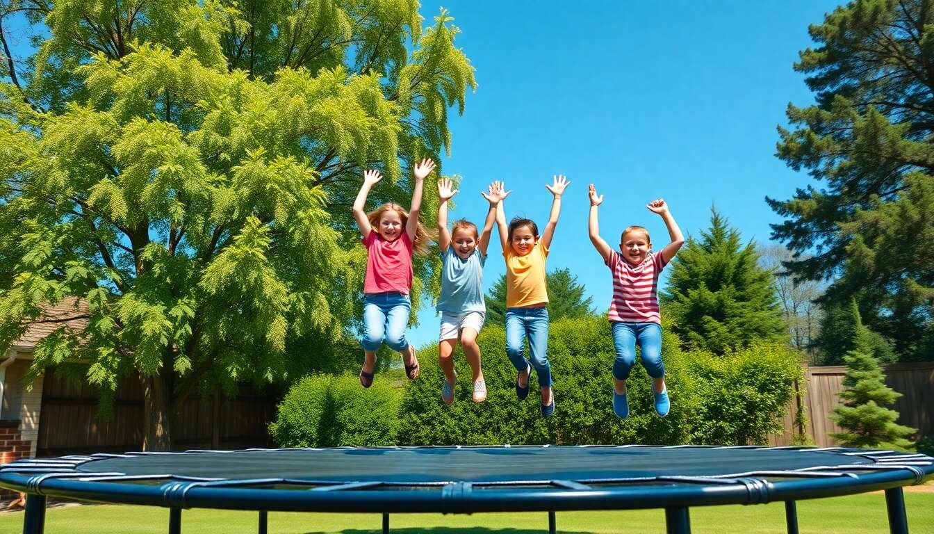 Avantages du trampoline pour le développement psychomoteur des enfants