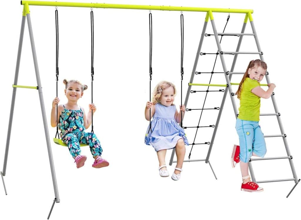 Test de la balançoire Outsunny 4-en-1 : un portique ludique pour enfant