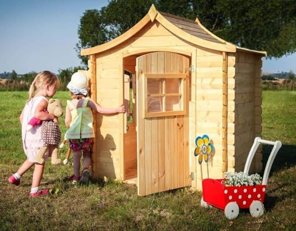 Test de la cabane enfant Timbela M550-1 : l'aventure dans le jardin
