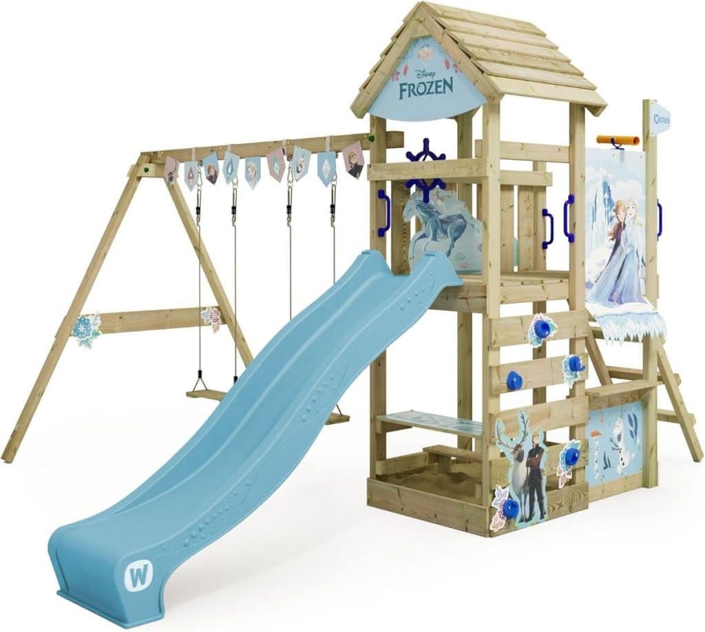 Test de l'aire de jeux Wickey La Reine des Neiges : aventure et fun pour enfants