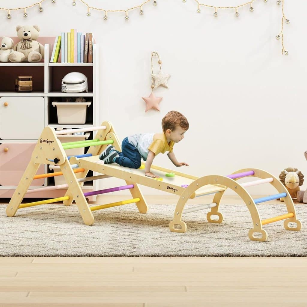 Test de l'ensemble pliable BanaSuper : la rampe de développement Montessori pour enfants