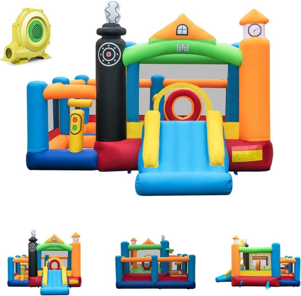 Test du château gonflable Goplus avec souffleur : amusement garanti pour enfants