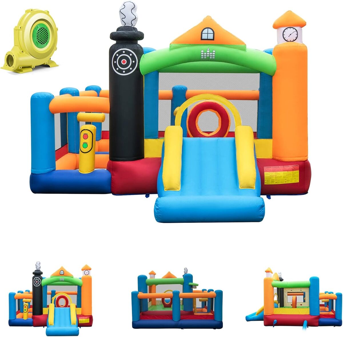 Test du château gonflable Goplus avec souffleur : amusement garanti pour enfants