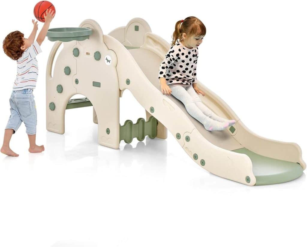 Test du toboggan éléphant Costway : avis sur l'aire de jeux 4 en 1