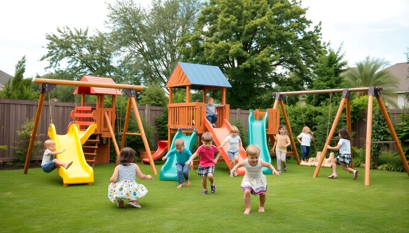Optimiser l'espace du jardin pour une aire de jeux évolutive Optimiser l'espace du jardin pour une aire de jeux évolutive
