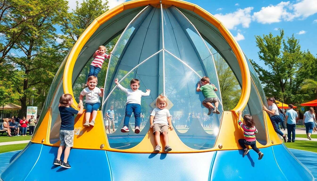 Les avantages des d&ocirc;mes d'escalade pour les enfants