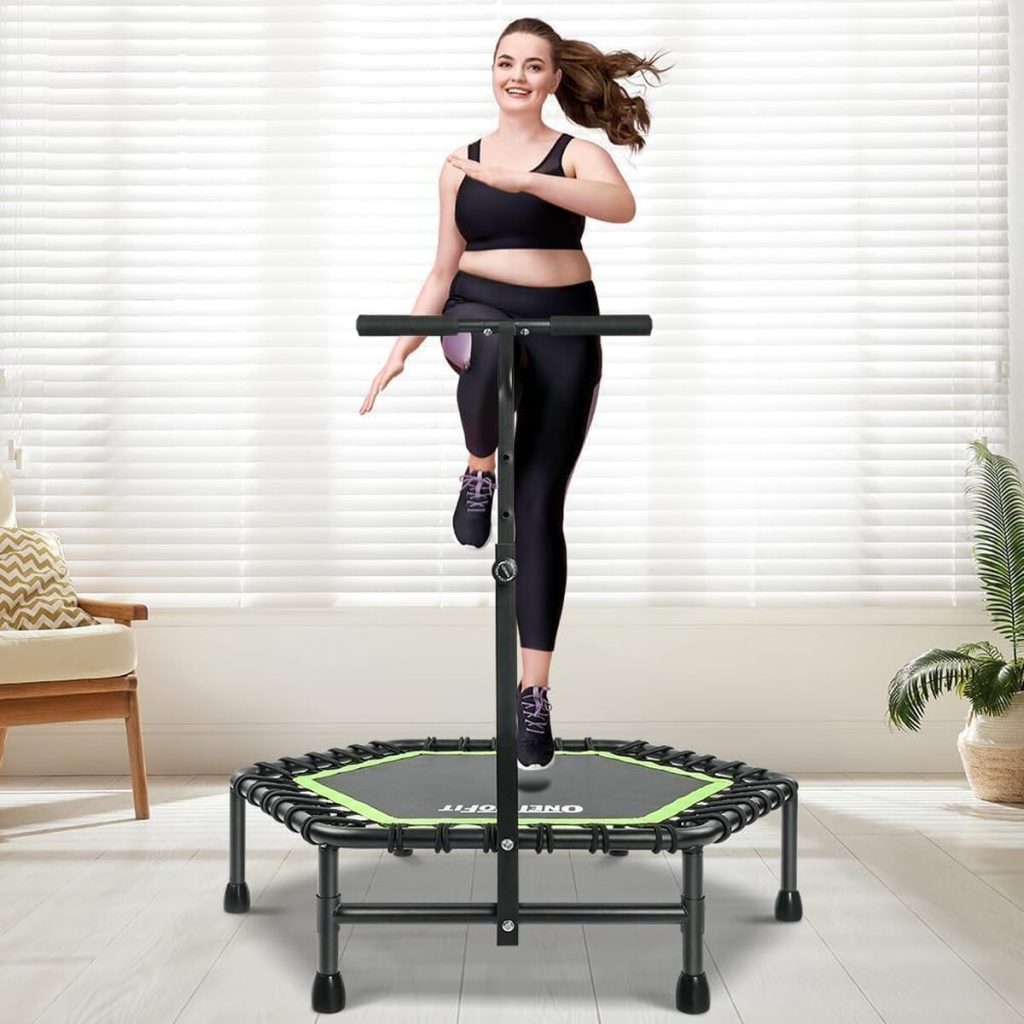 Test du trampoline fitness ONETWOFIT : rebond et performance